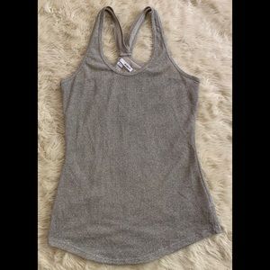 Silver shimmery dress tank